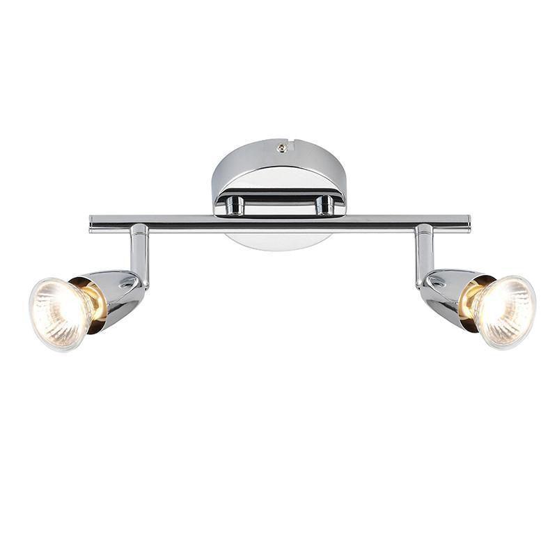 amalfi chrome finish 2 light spotlightby saxby lighting