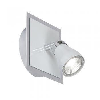 Traditional Spotlights - Milo White With Chrome Finish Single Spotlight 7101 WH