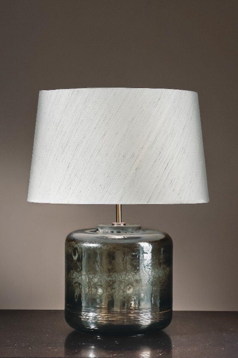 columbus tall ceramic table lamp living room shot