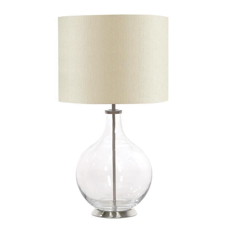Traditional Table Lamps - Elstead Orb Clear Table Lamp HQ/ORB CLEAR & HQ/DR35 CREAMPR8 1