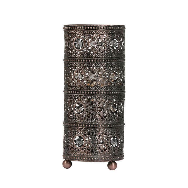 Oaks Marley Antique Copper Table Lamp 1