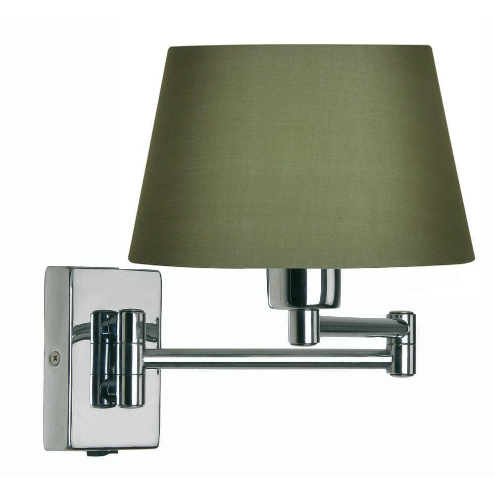 armada chrome finish double swing arm wall light Living Room Close Up