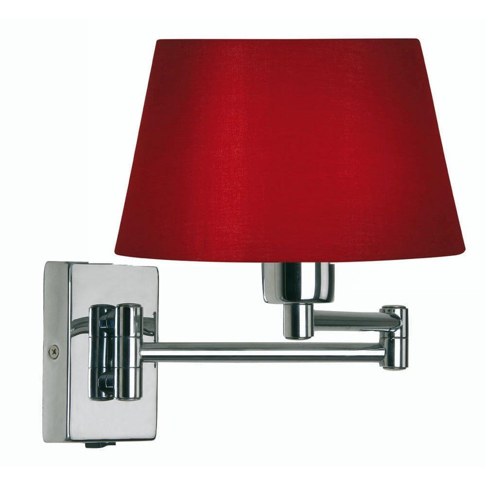 armada chrome finish double swing arm wall light Bedroom Lighting Image