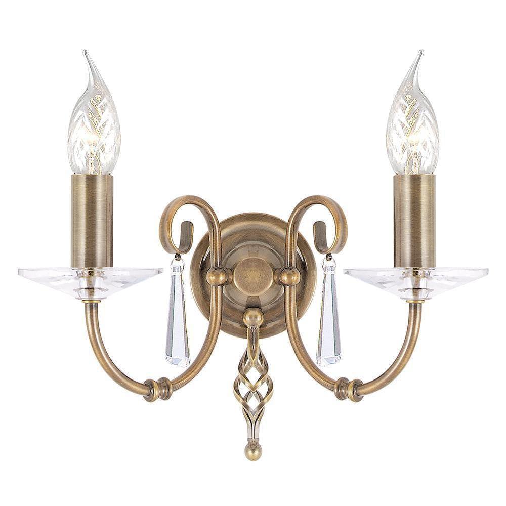 Traditional Wall Lights - Elstead Aegean Aged Brass Wall Light AG2 Aged Brass 1