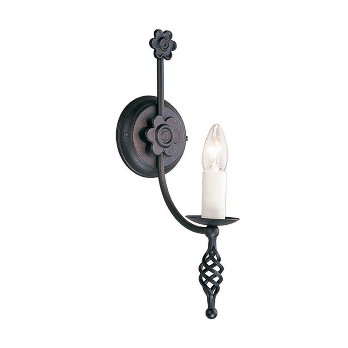 Traditional Wall Lights - Elstead Belfry 1lt Wall Light BY1 BLACK