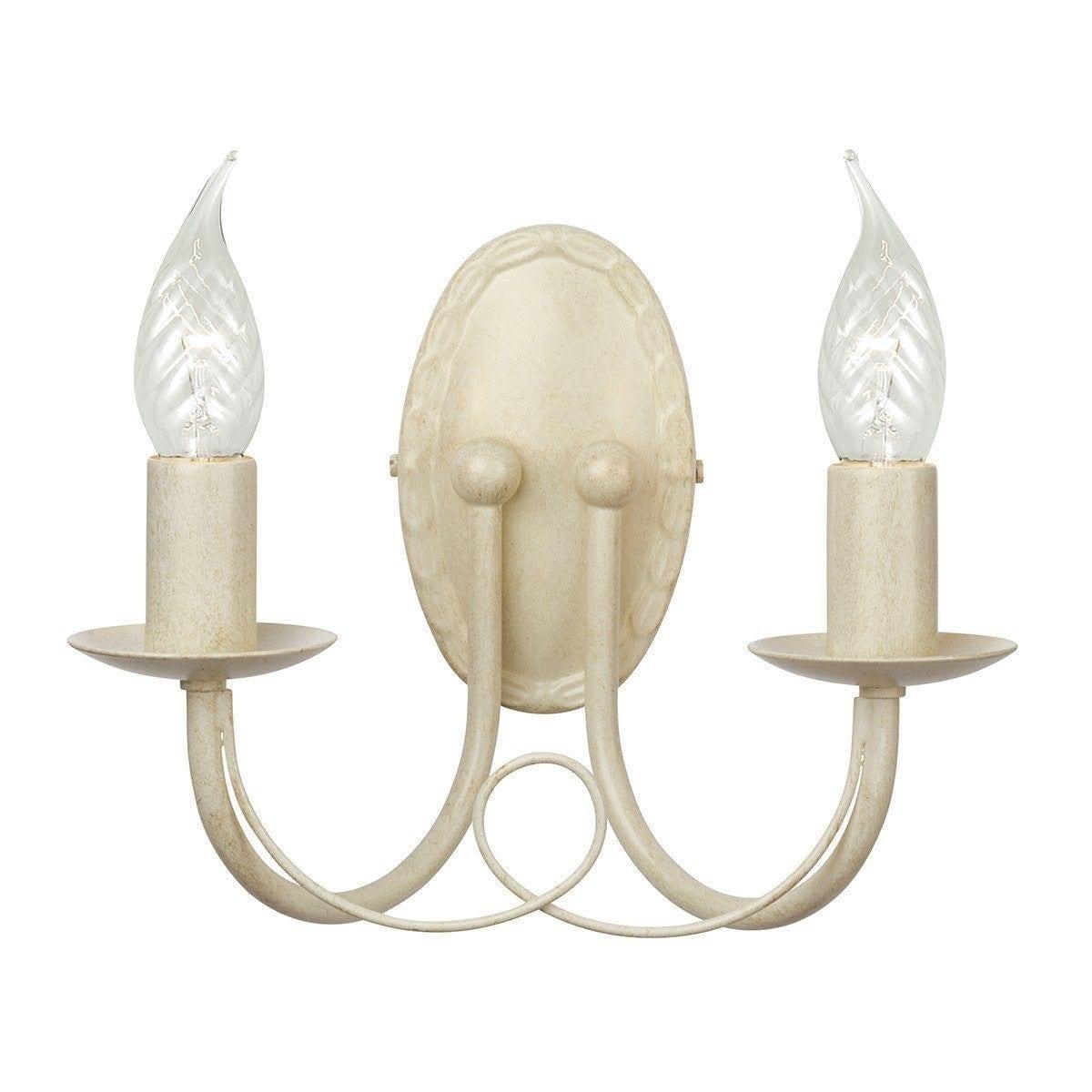Traditional Wall Lights - Elstead Minister Ivory-Gold 2lt Wall Light MN2 IV-GOLD 1