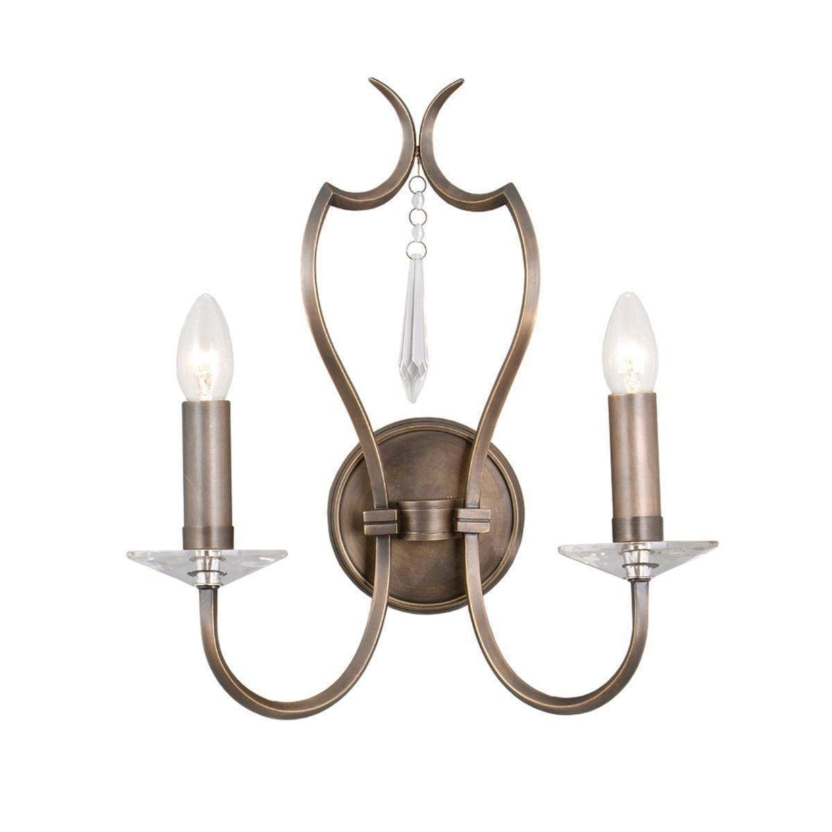 Traditional Wall Lights - Elstead Pimlico Dark Bronze 2lt Wall Light PM2 DB 1
