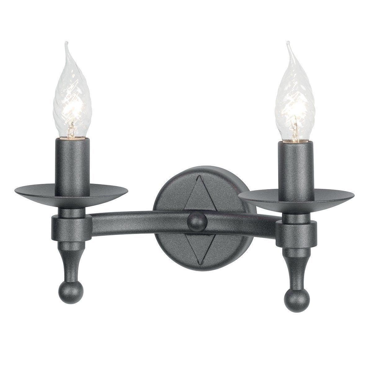 Traditional Wall Lights - Elstead Warwick Wall Light WR2 GRAPHITE