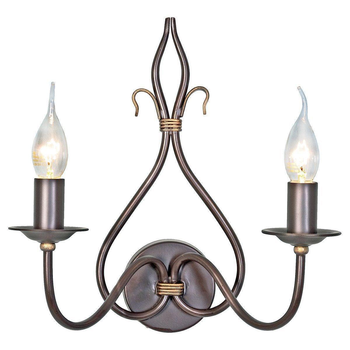 Traditional Wall Lights - Elstead Windermere Brass Wall Light WM2 1