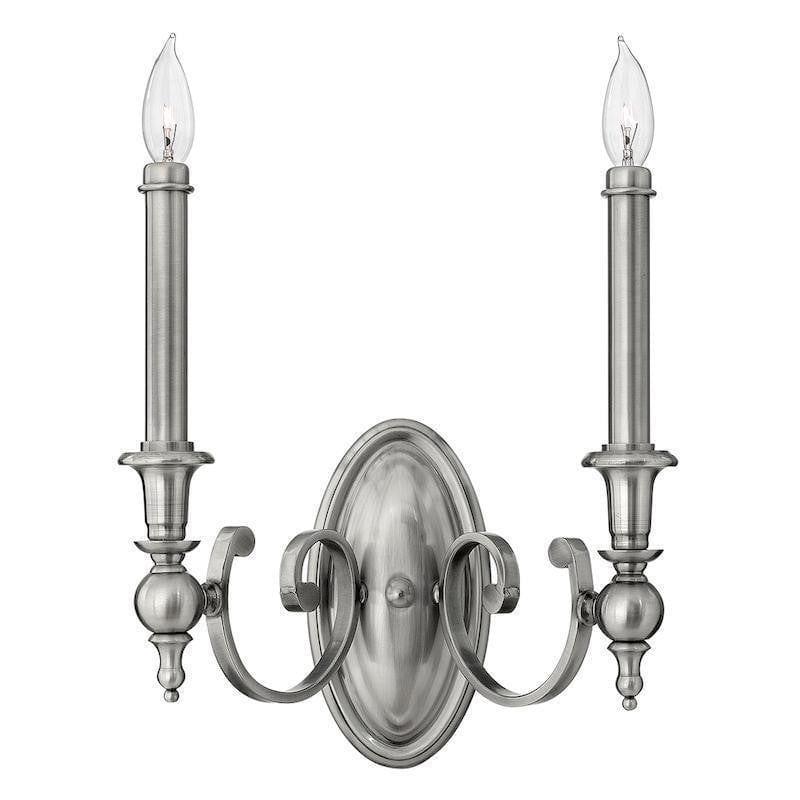 Traditional Wall Lights - Hinkley Yorktown 2lt Wall Light HK/YORKTOWN2