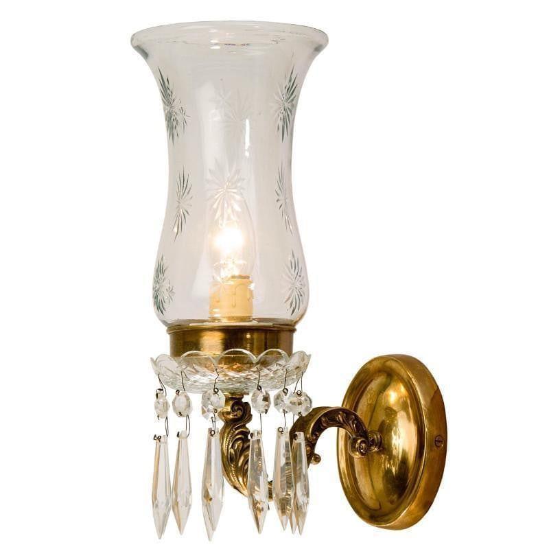 Traditional Wall Lights - Kansa Maharaja 1 Light Brass Wall Light MAH97 1