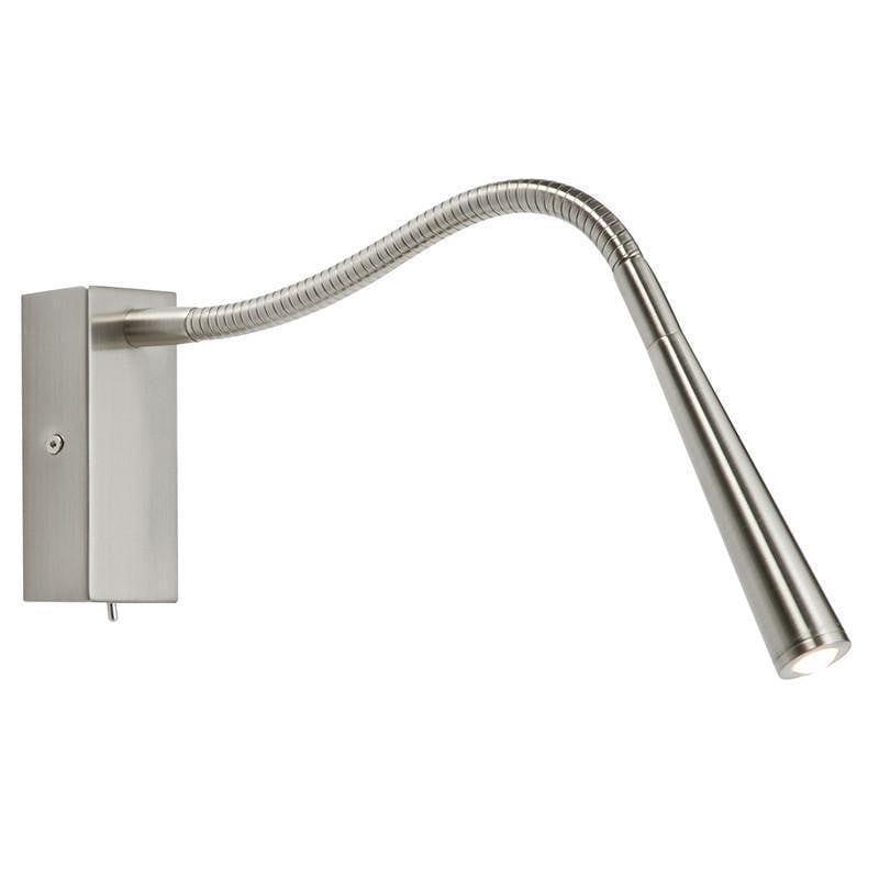 madison brushed chrome finish led wall lightby saxby lighting