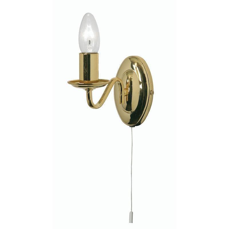 Traditional Wall Lights - Nadoor 1 Light Gold Wall Light 8230-1 GO 1