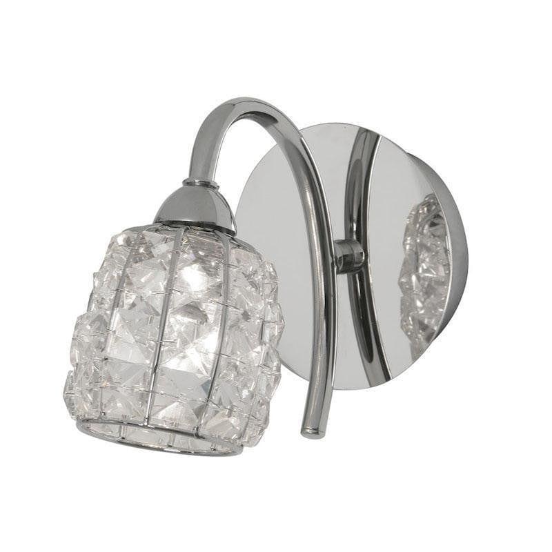 Traditional Wall Lights - Naira 1 Light chrome Wall Light 5157/1 AB