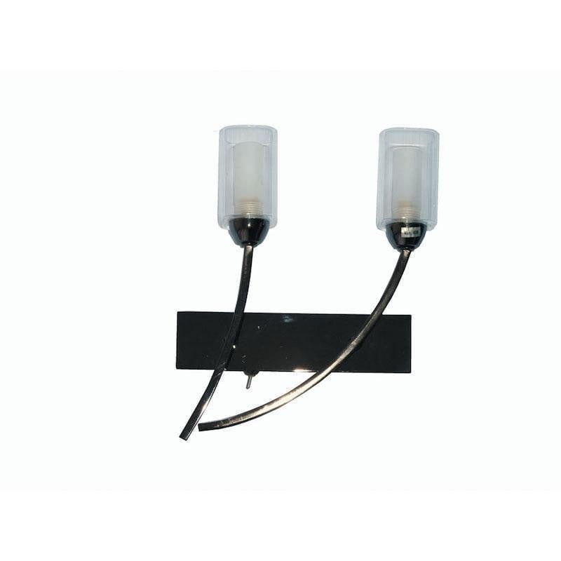 Traditional Wall Lights - Ofira 2 Light Mirror Black Wall Light 2710/2 MB
