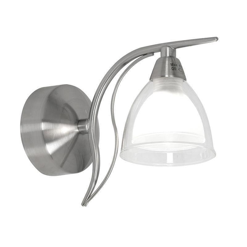 Traditional Wall Lights - Portland Single Antique chrome Wall Light 9504/1 AC