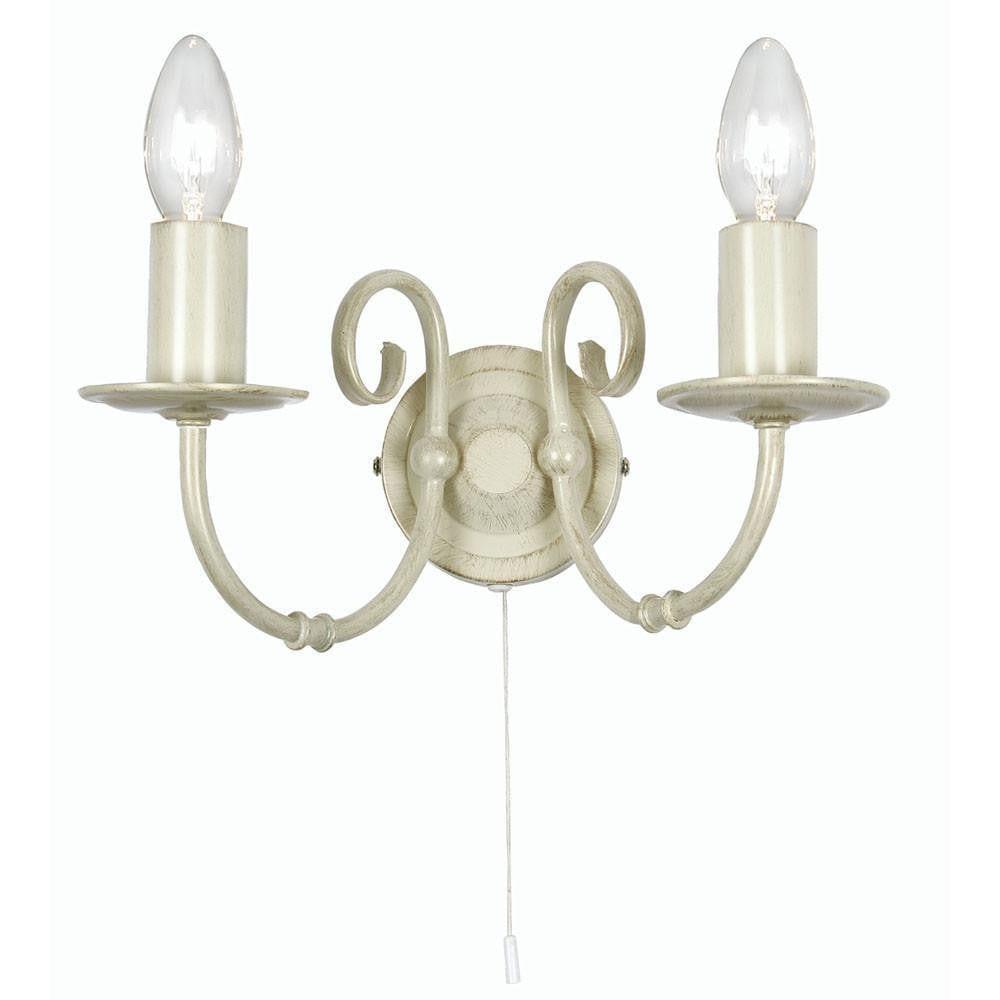 Traditional Wall Lights - Tuscany Ivory Finish Double Wall Light 3380/2 IV