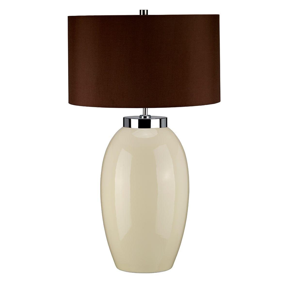 Victor Large Cream Ceramic Table Lamp