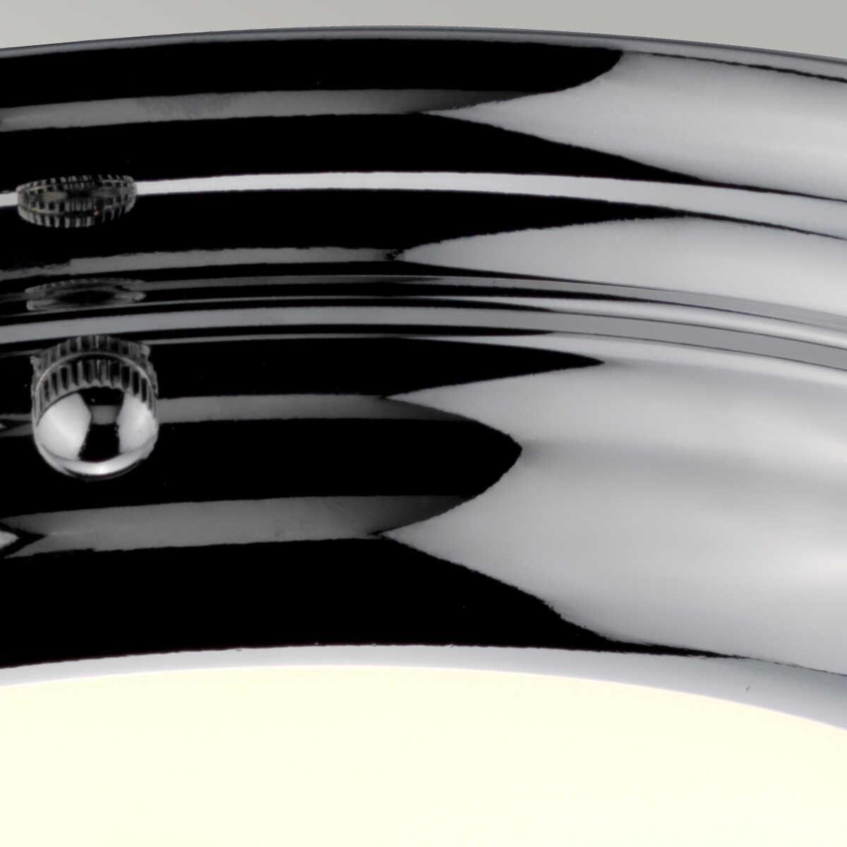 elstead welland mini led flush polished chrome bathroom ceiling light Close Up LED Bulb