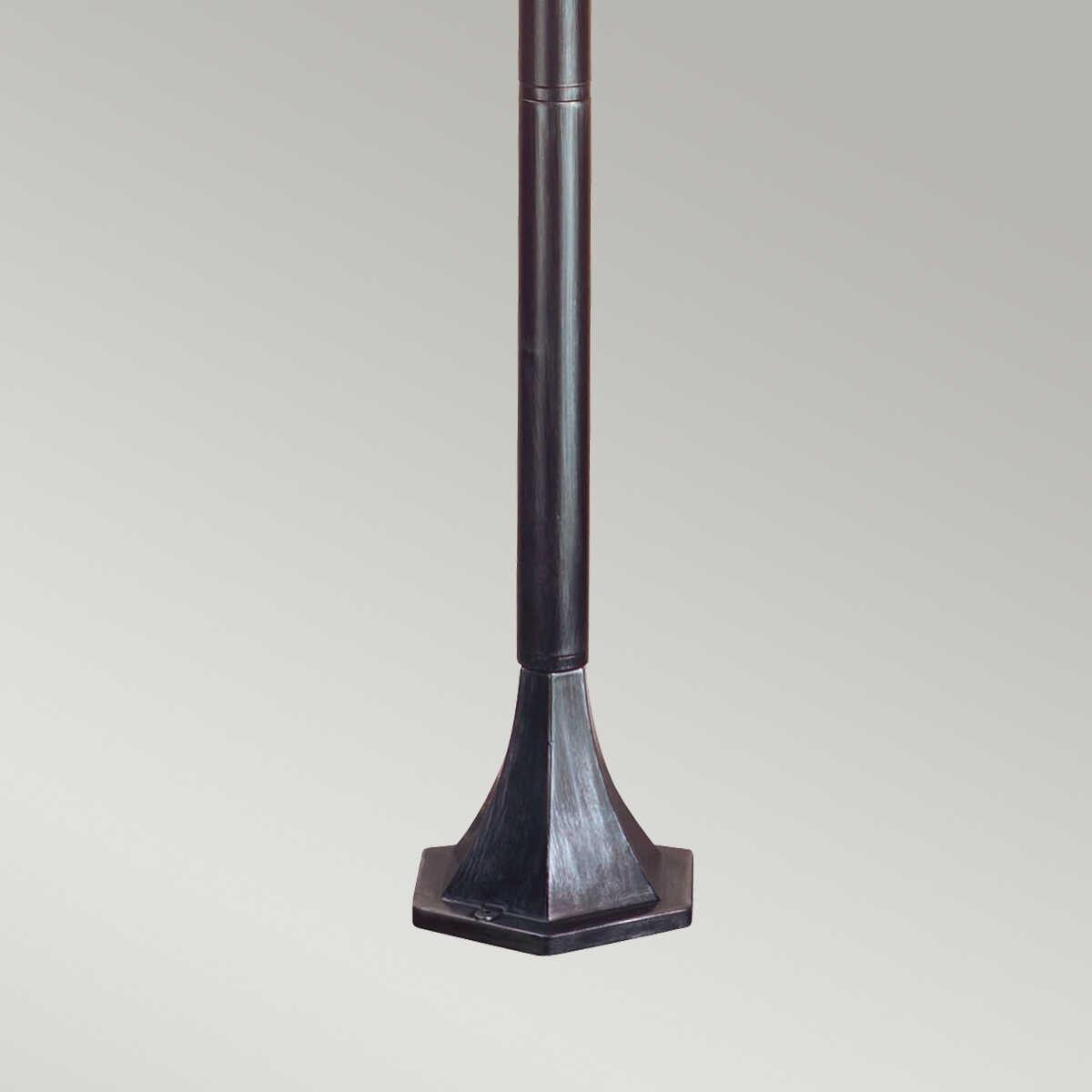 elstead wexford black finish outdoor pillar lantern Living Room Close Up