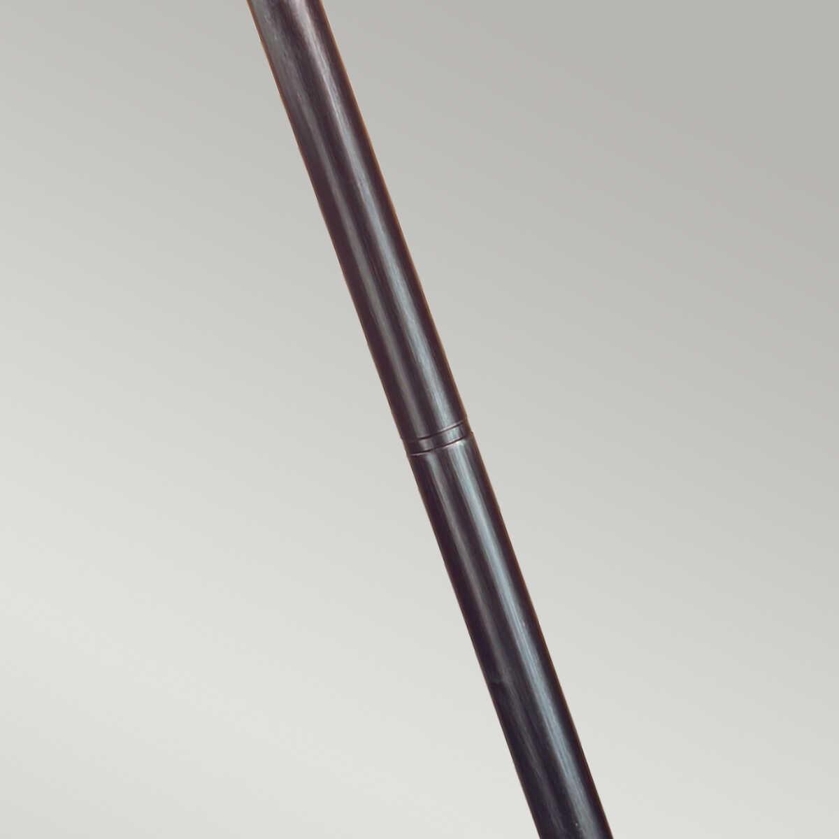 elstead wexford black finish outdoor pillar lantern Close Up LED Bulb