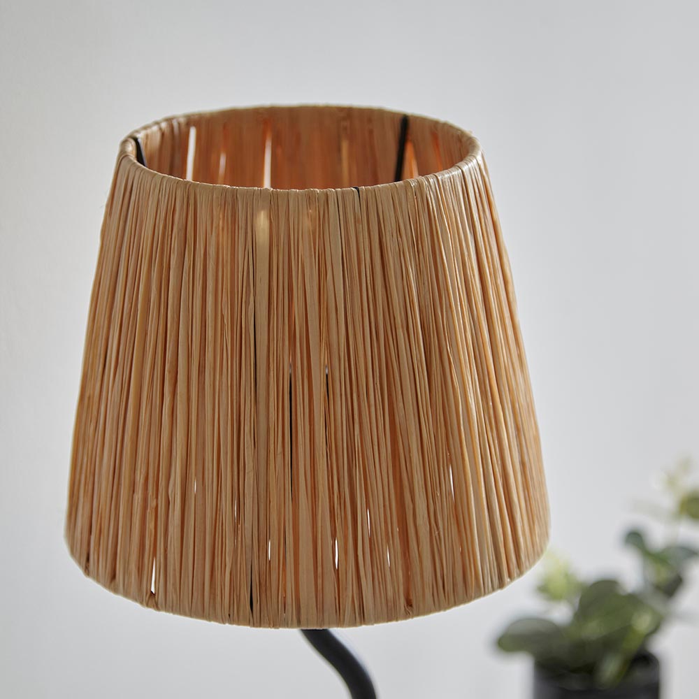 Wriggle Modern Black Table Lamp