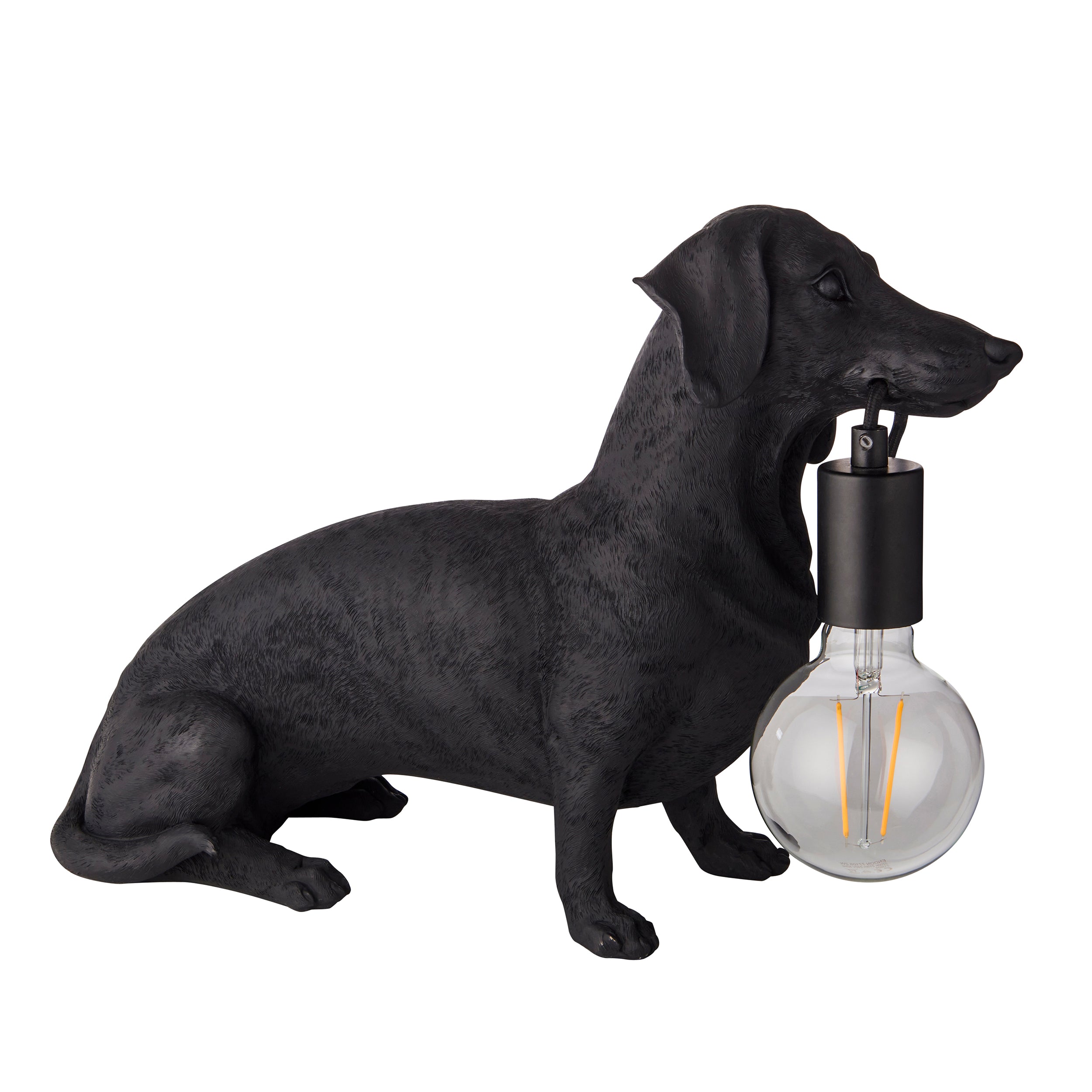 Dachshund Black Dog Table Lamp