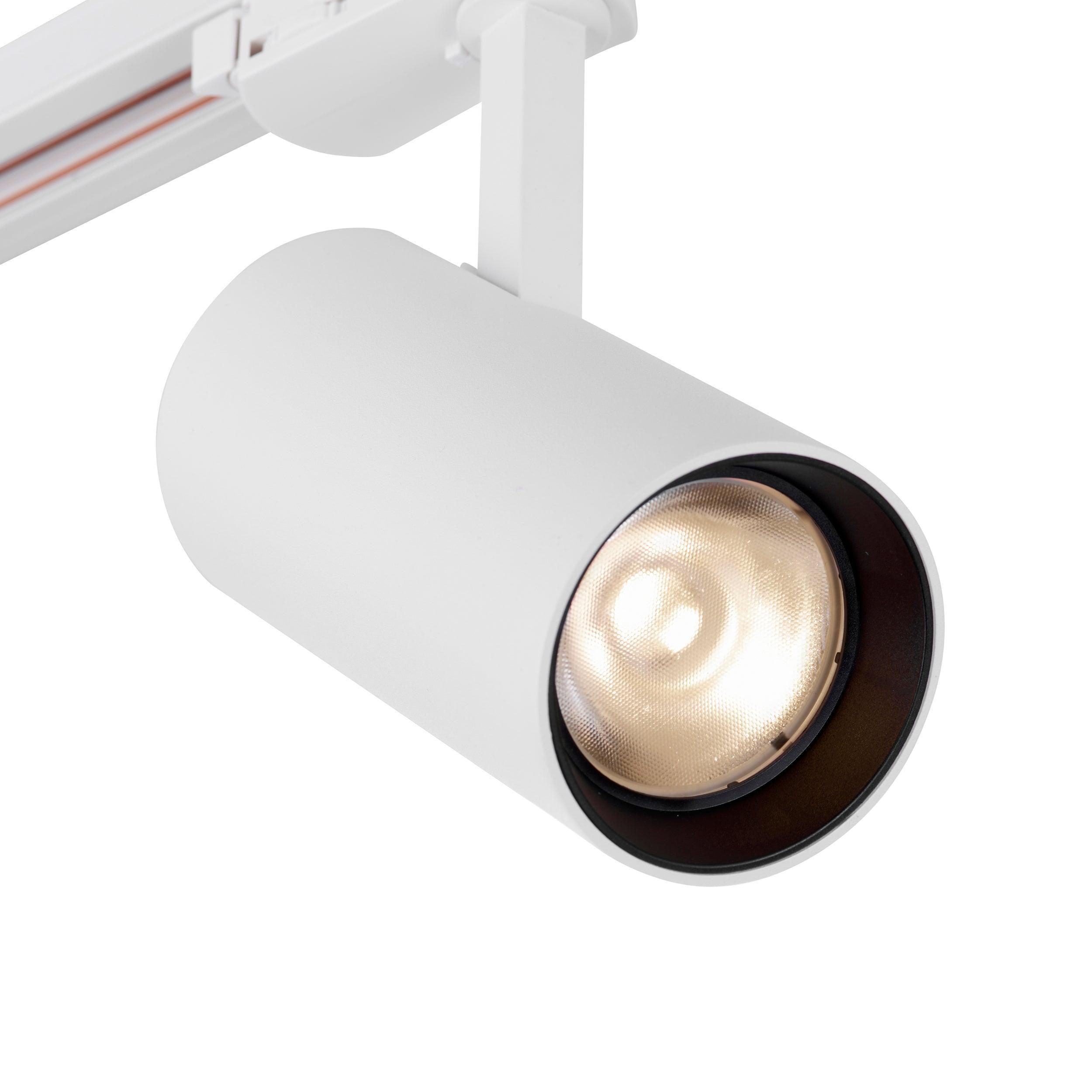 coltled 23w track head 3000k matt white cool white by saxby lighting, close up image 24
