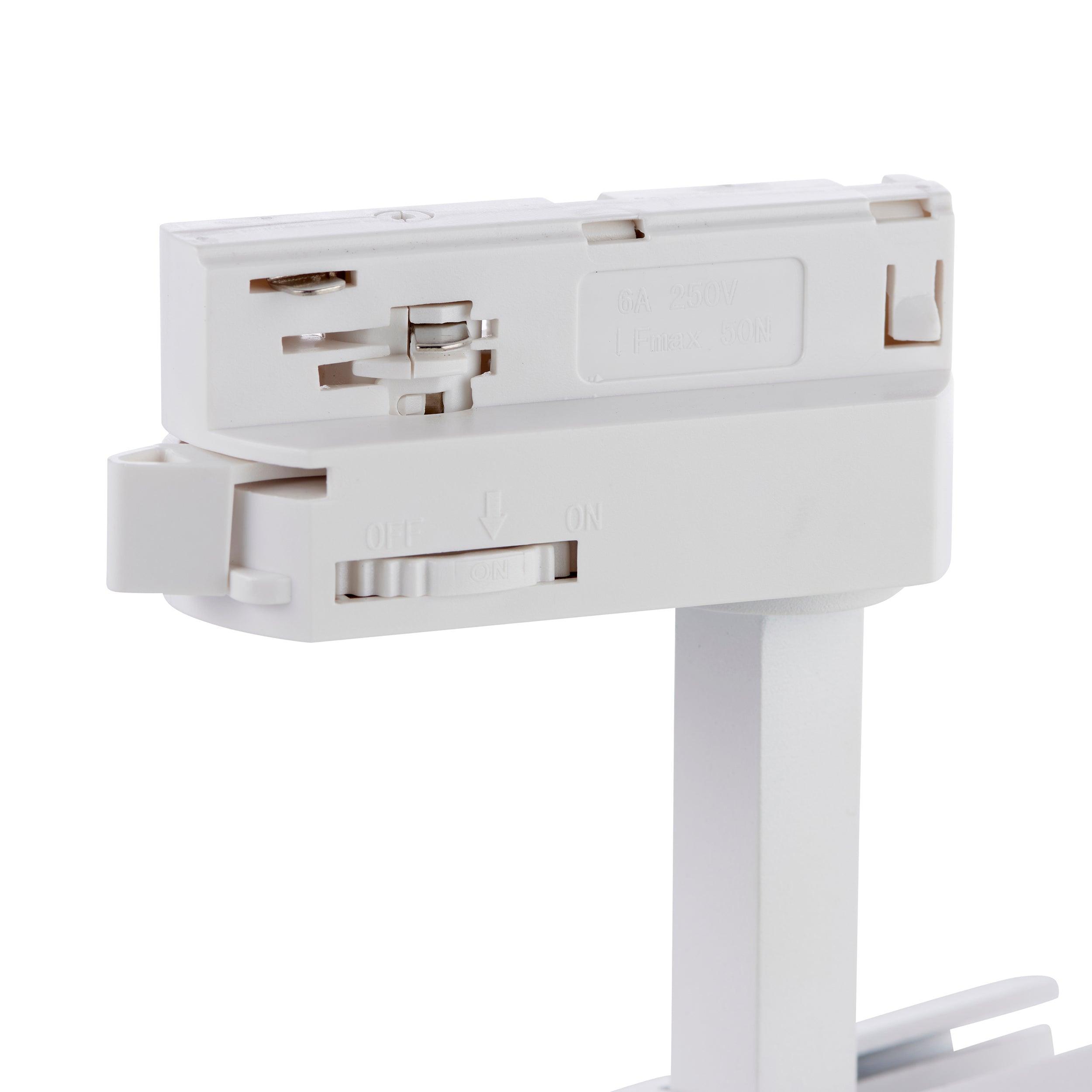 coltled 23w track head 3000k matt white cool white by saxby lighting, close up image 33