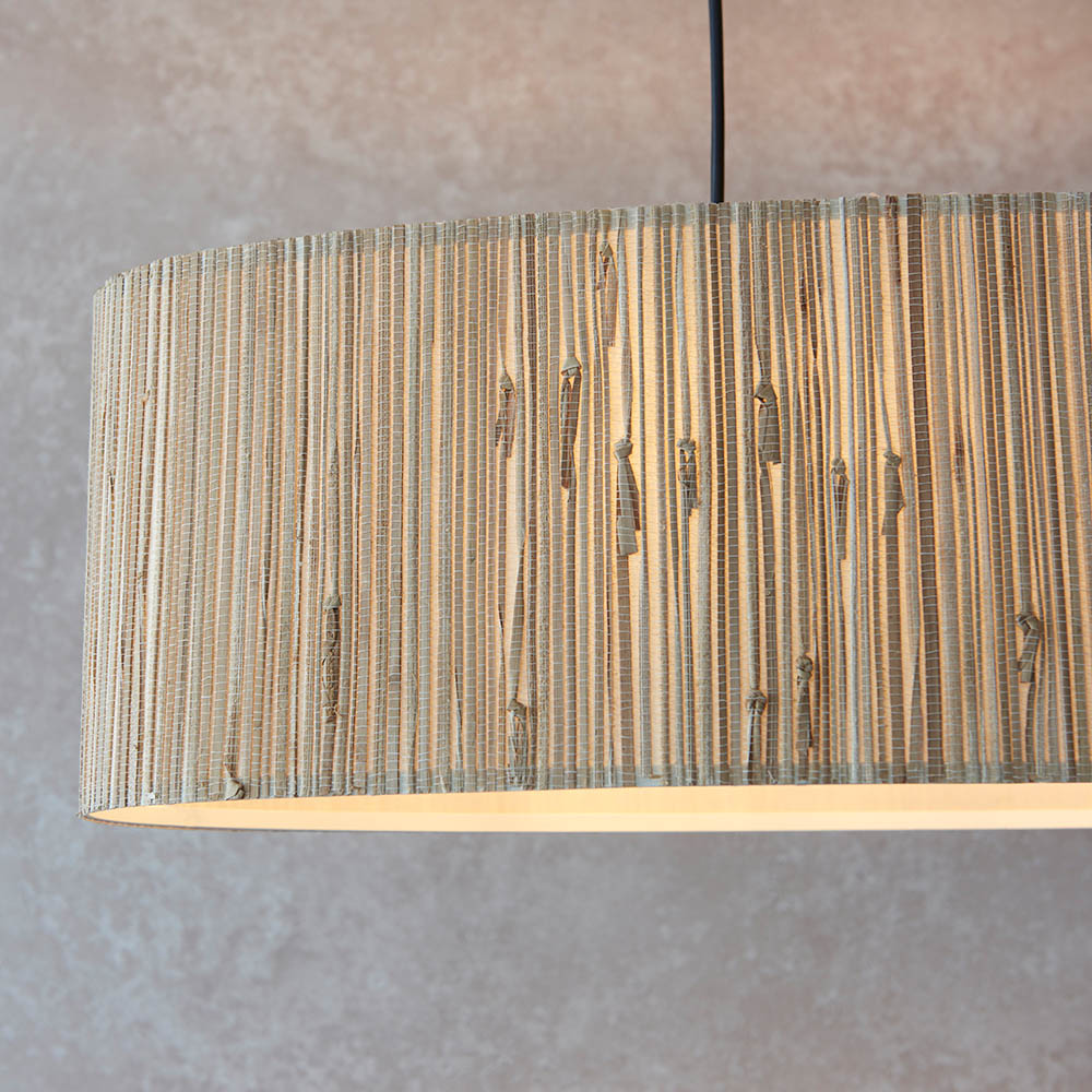 Longshore 2 Light Natural Seagrass Linear Pendant