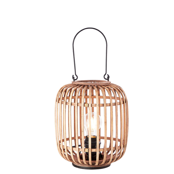 Endon Mathias 1 Light Table Lamp With Light Bamboo Cage