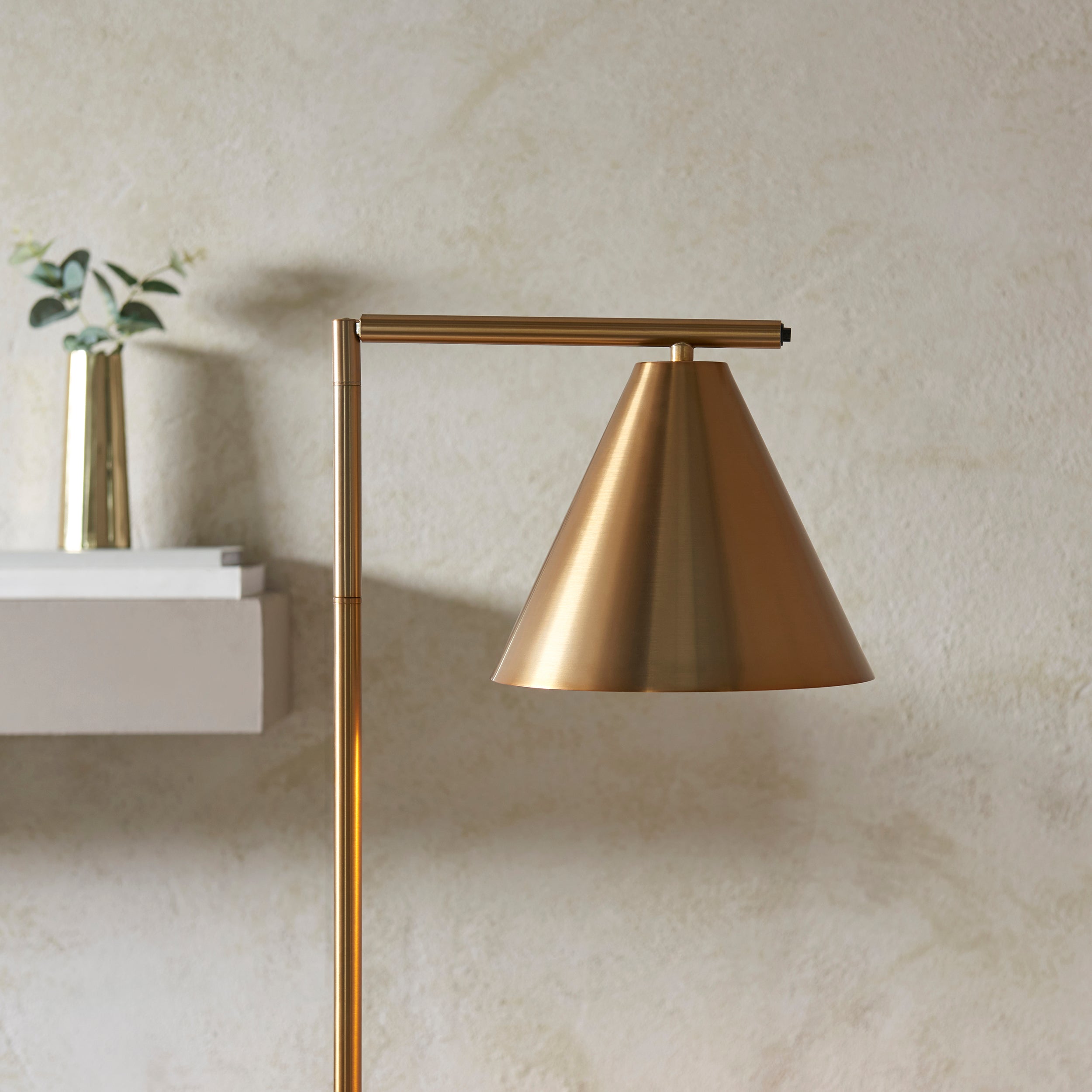 Cape Brass Task Floor Lamp