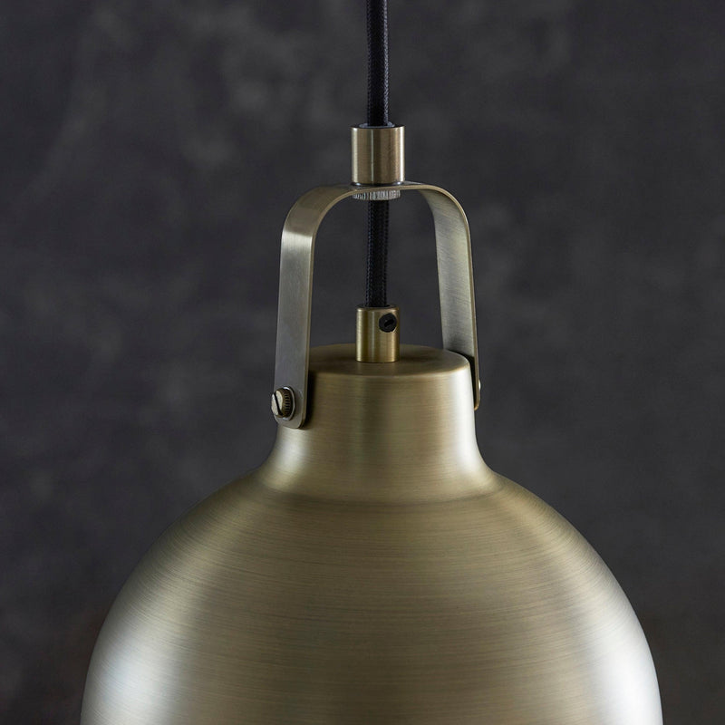 Lazenby Brass Industrial Pendant Ceiling Light - Damaged Box Item Perfect