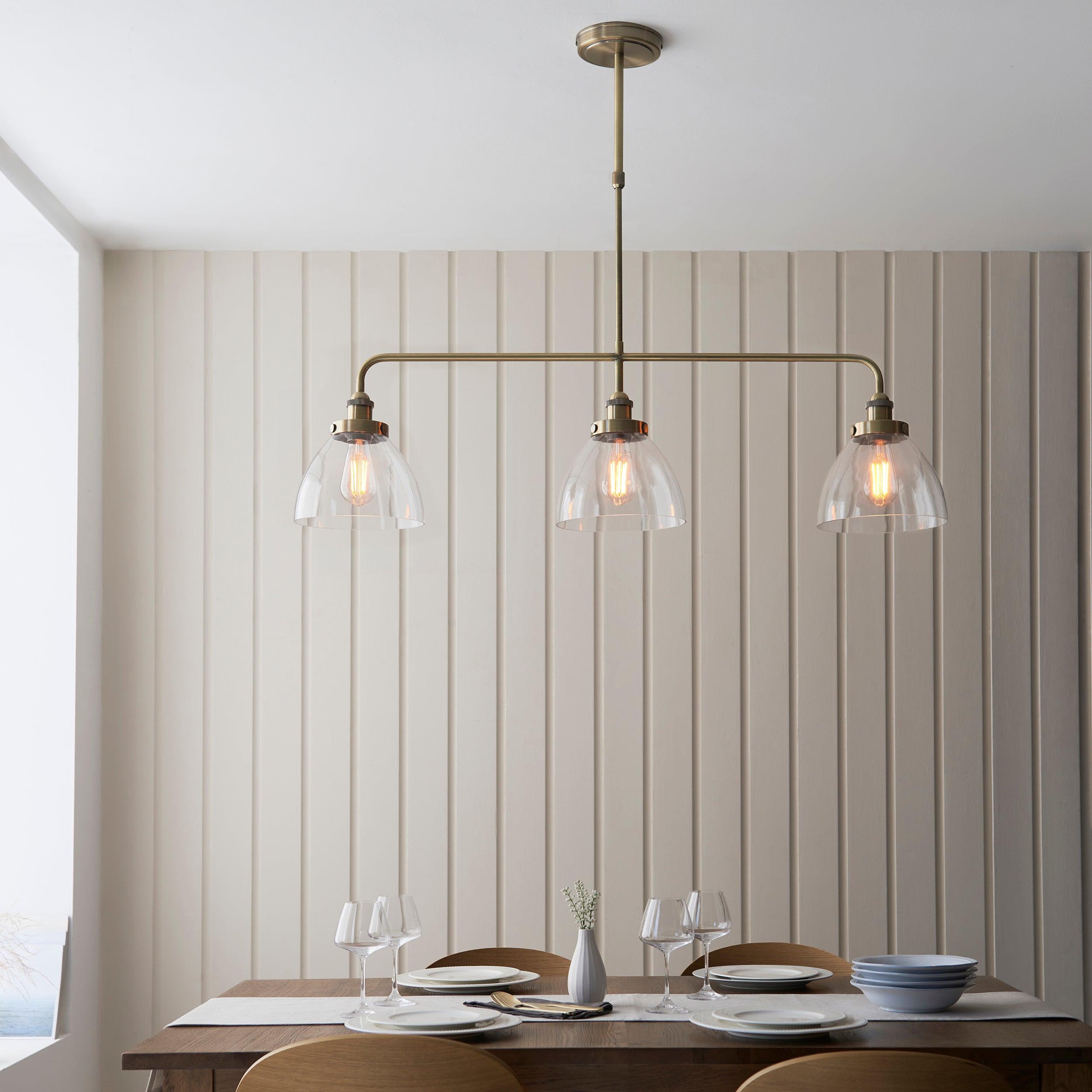 Hansen Linear Brass Kitchen Island Light-OPEN-BOX-BSL-270826