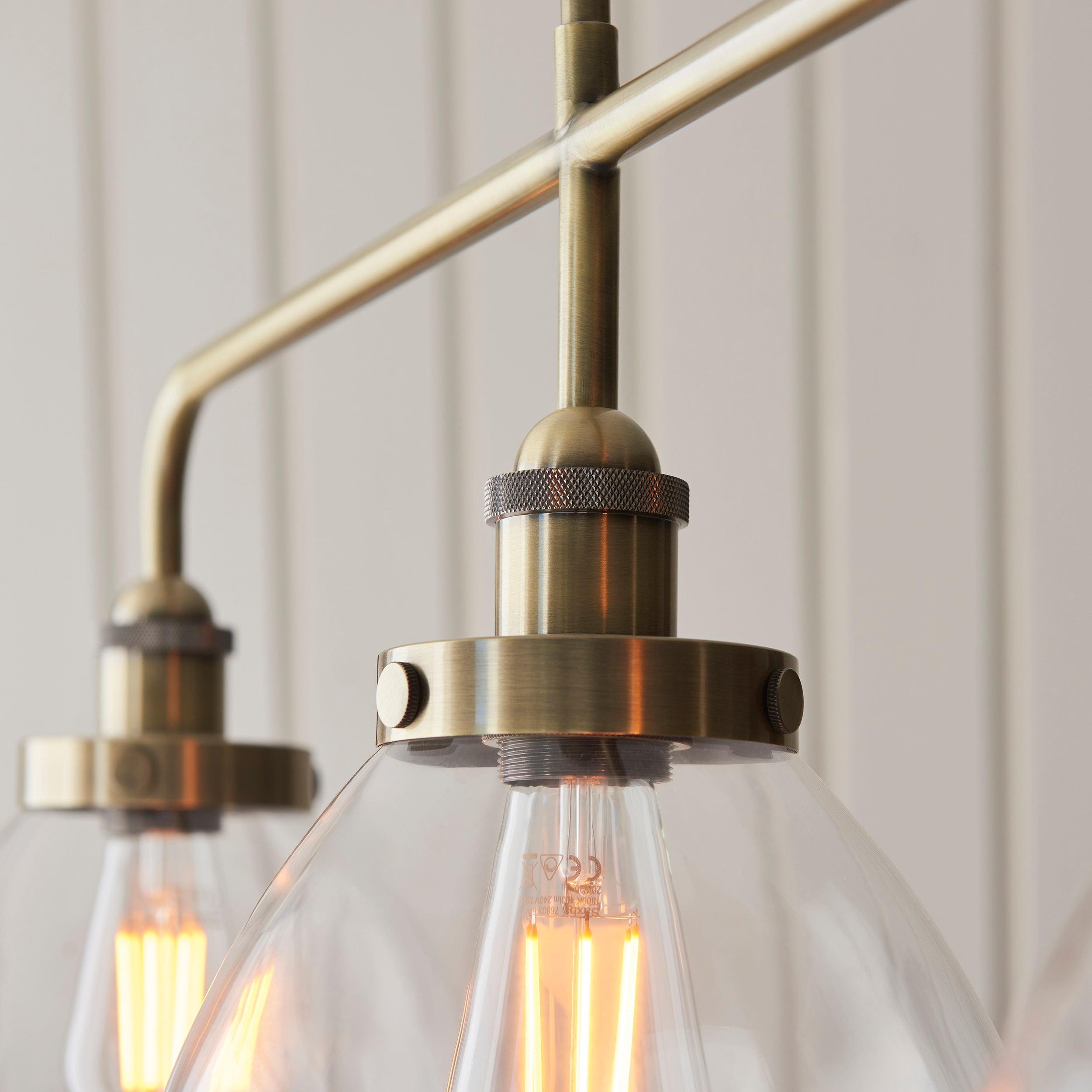 Hansen Linear Brass Kitchen Island Light-OPEN-BOX-BSL-270826