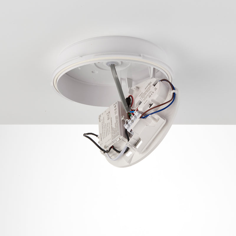HeroPro Mini LED Emergency Outdoor Flush Bulkhead Light IP65 12W - CCT