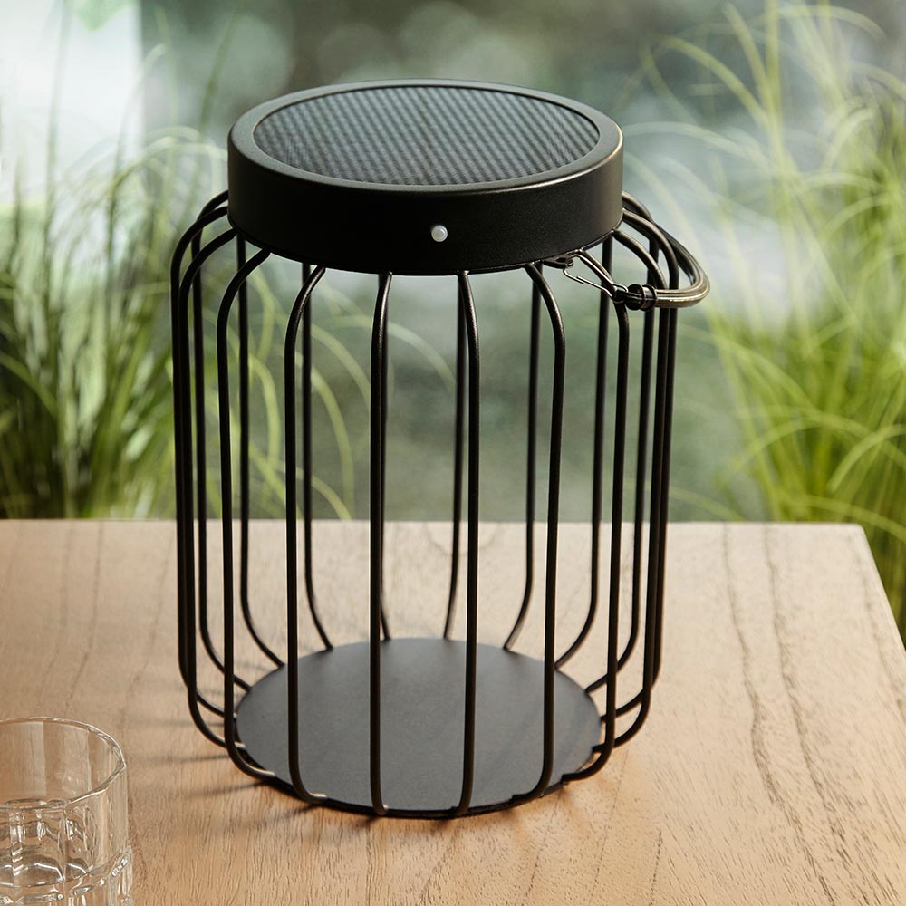 Tropic Solar Black Outdoor Table Lamp