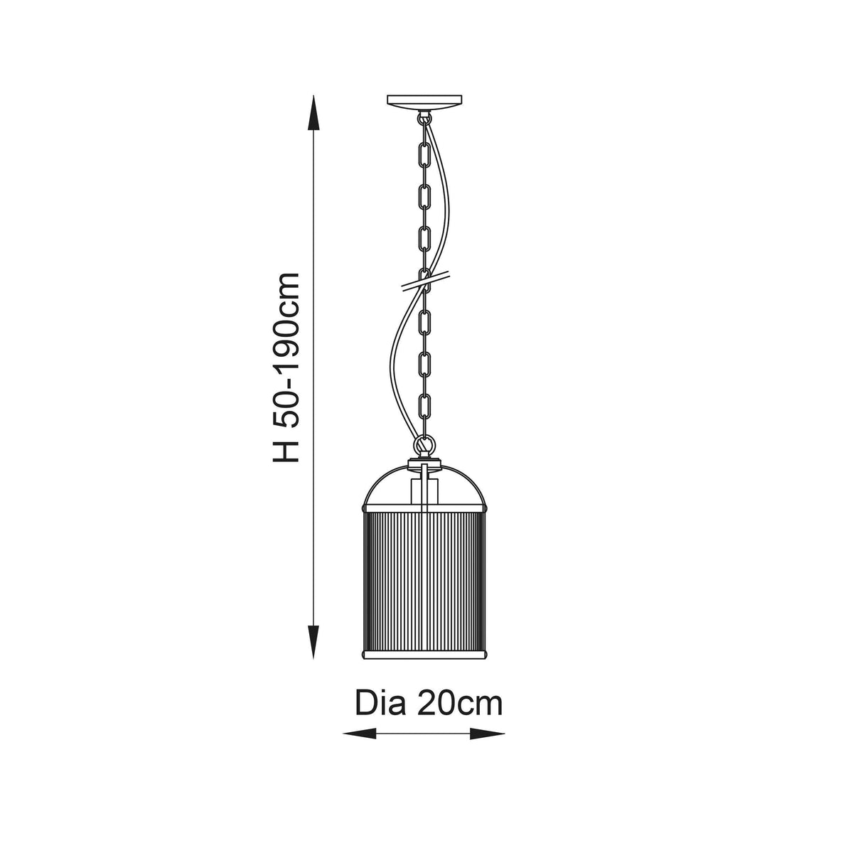 Lambeth Brass & Ribbed Glass Ceiling Pendant-warehouse-180926