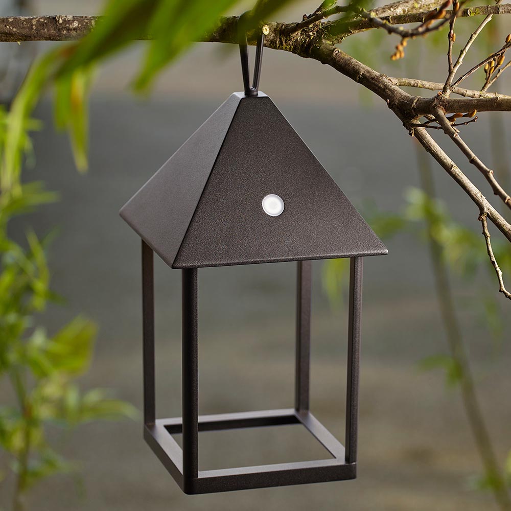 Hoot Battery Powered Black Outdoor Medium Table Lamp