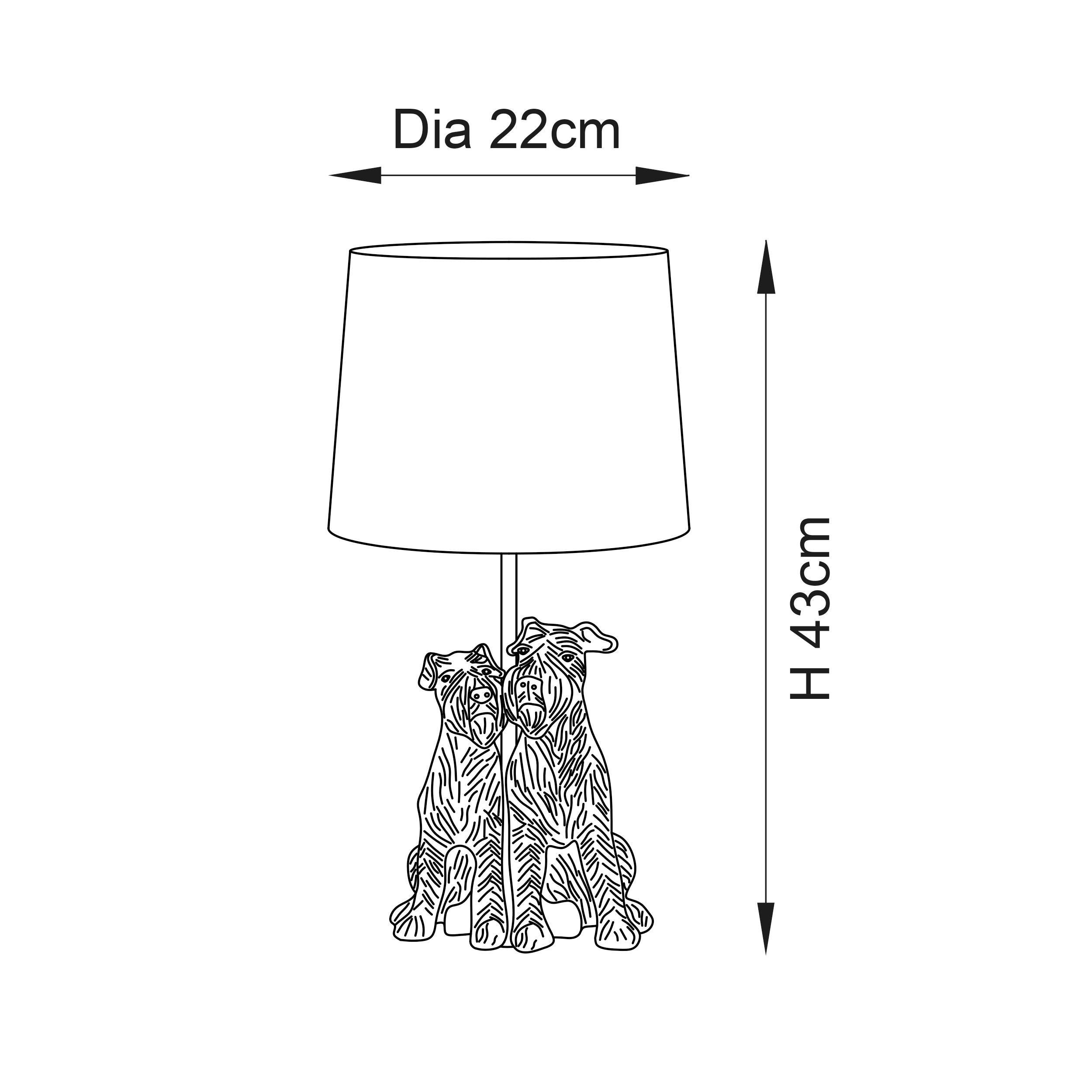 Westie Dog Table Lamp - Black-Endon Lighting-Living-Room-Tiffany Lighting Direct-[image-position]