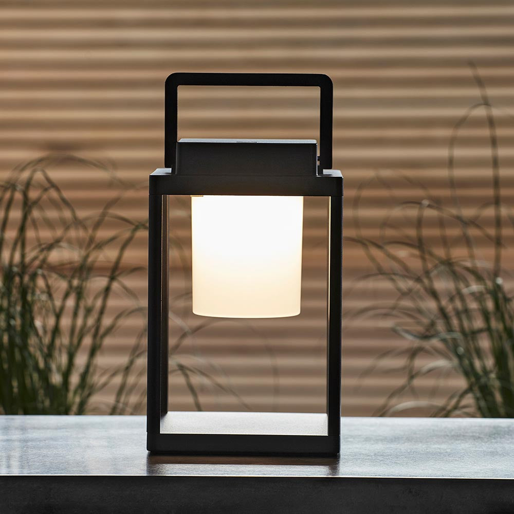 Voyage Rechargeable Black Outdoor Table Lamp - IP44-OB-180926