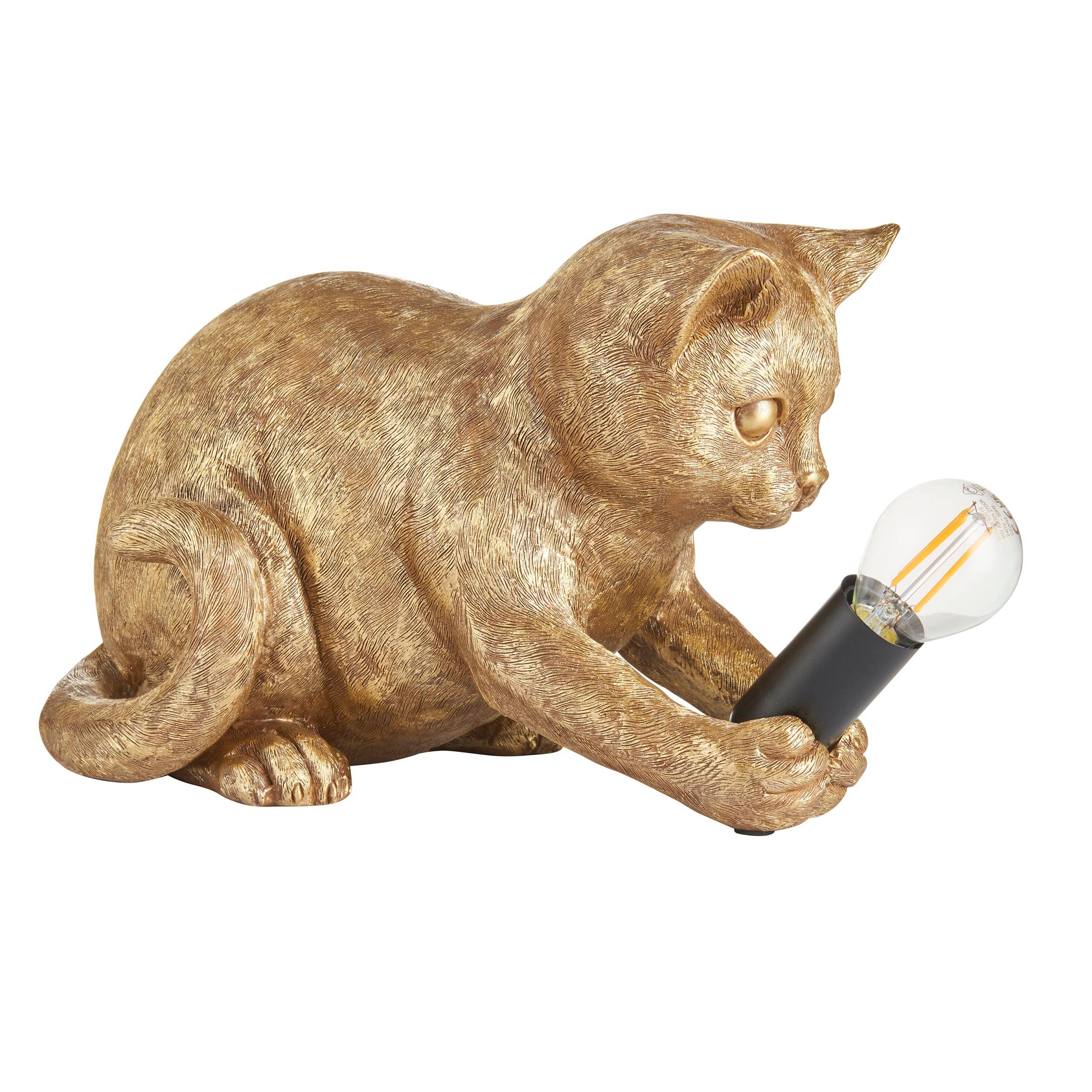 Kitten Gold Cat Table Lamp
