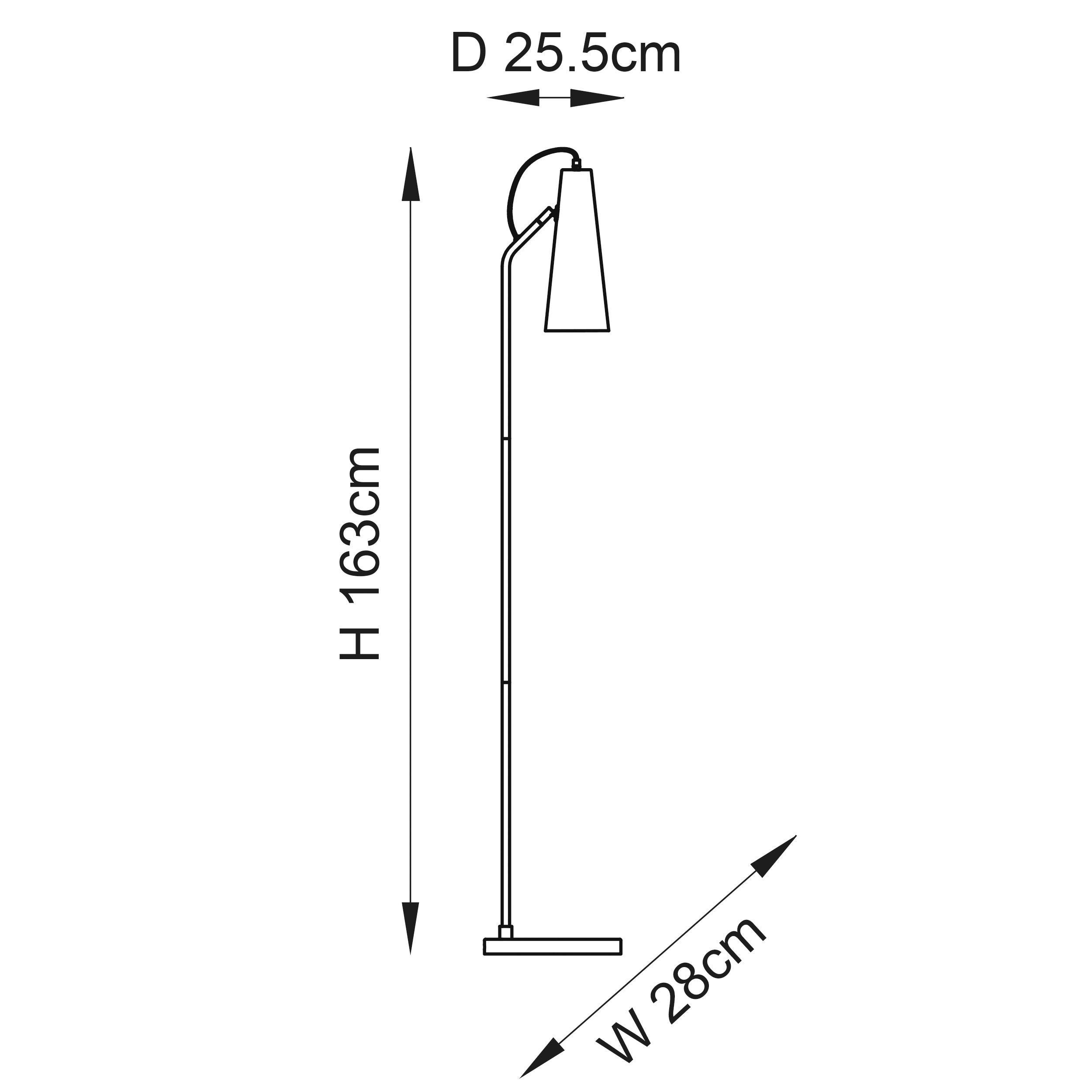 karna new industrial gold floor lamp by Endon Lighting Kitchen Lights