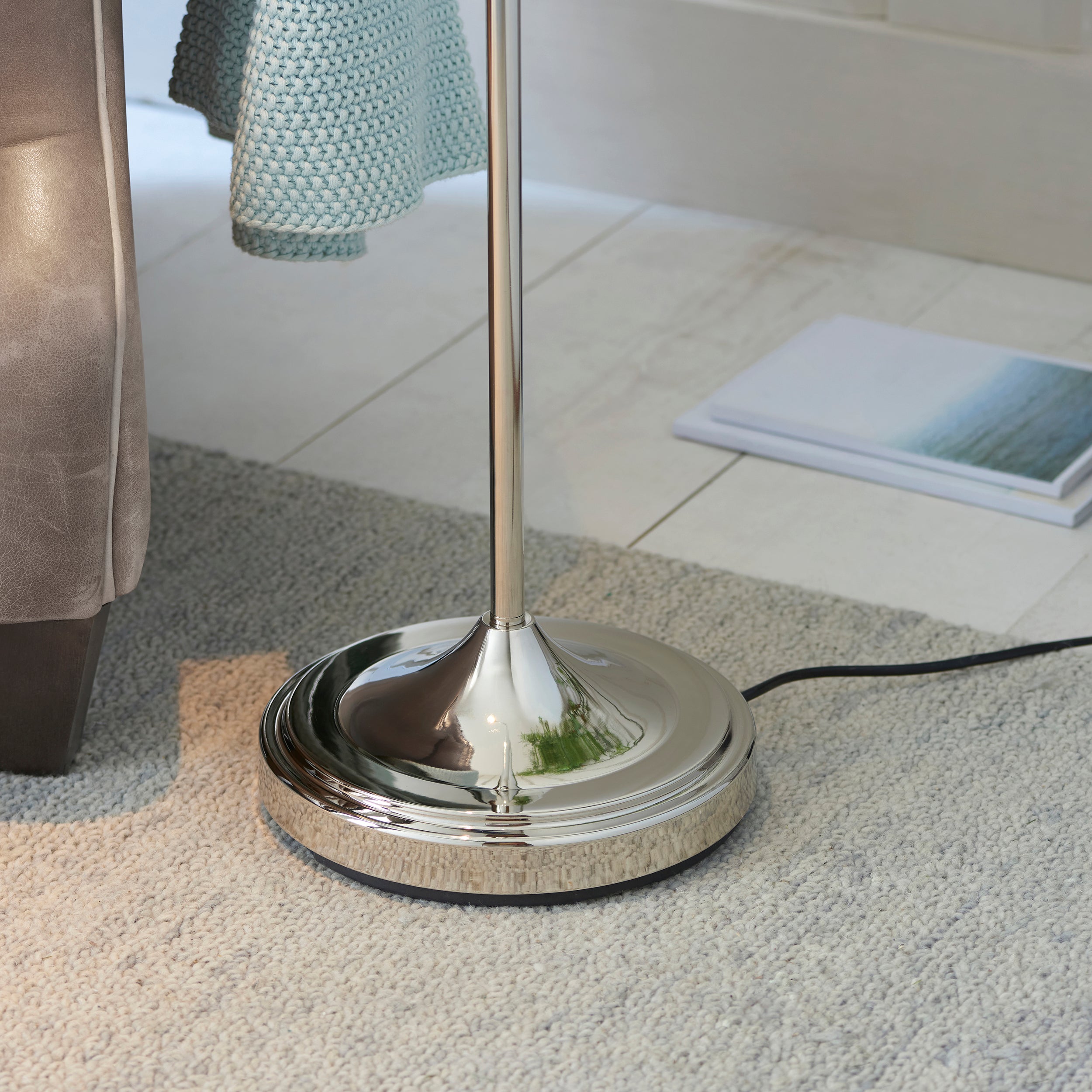 Classic Flexi Nickel Reader Floor Lamp