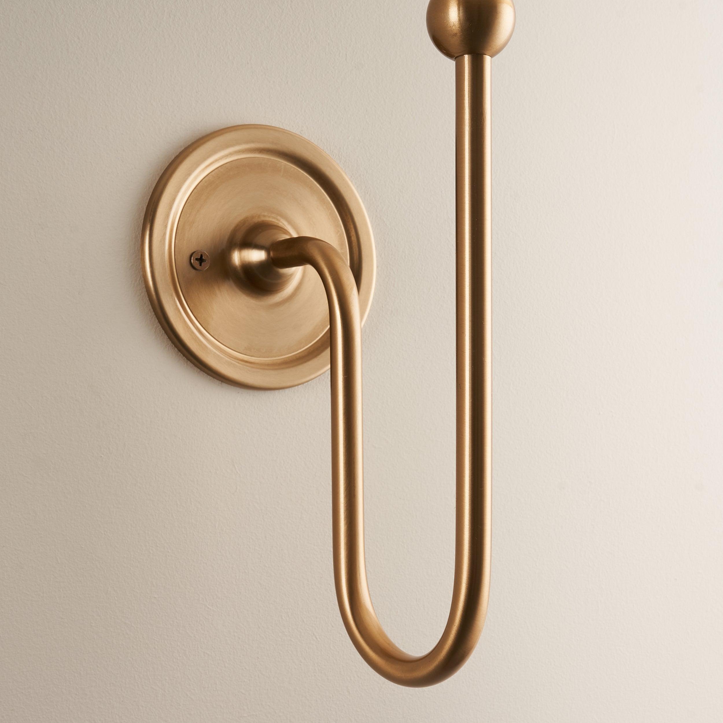 Santiago Brass Wall Light Fitting