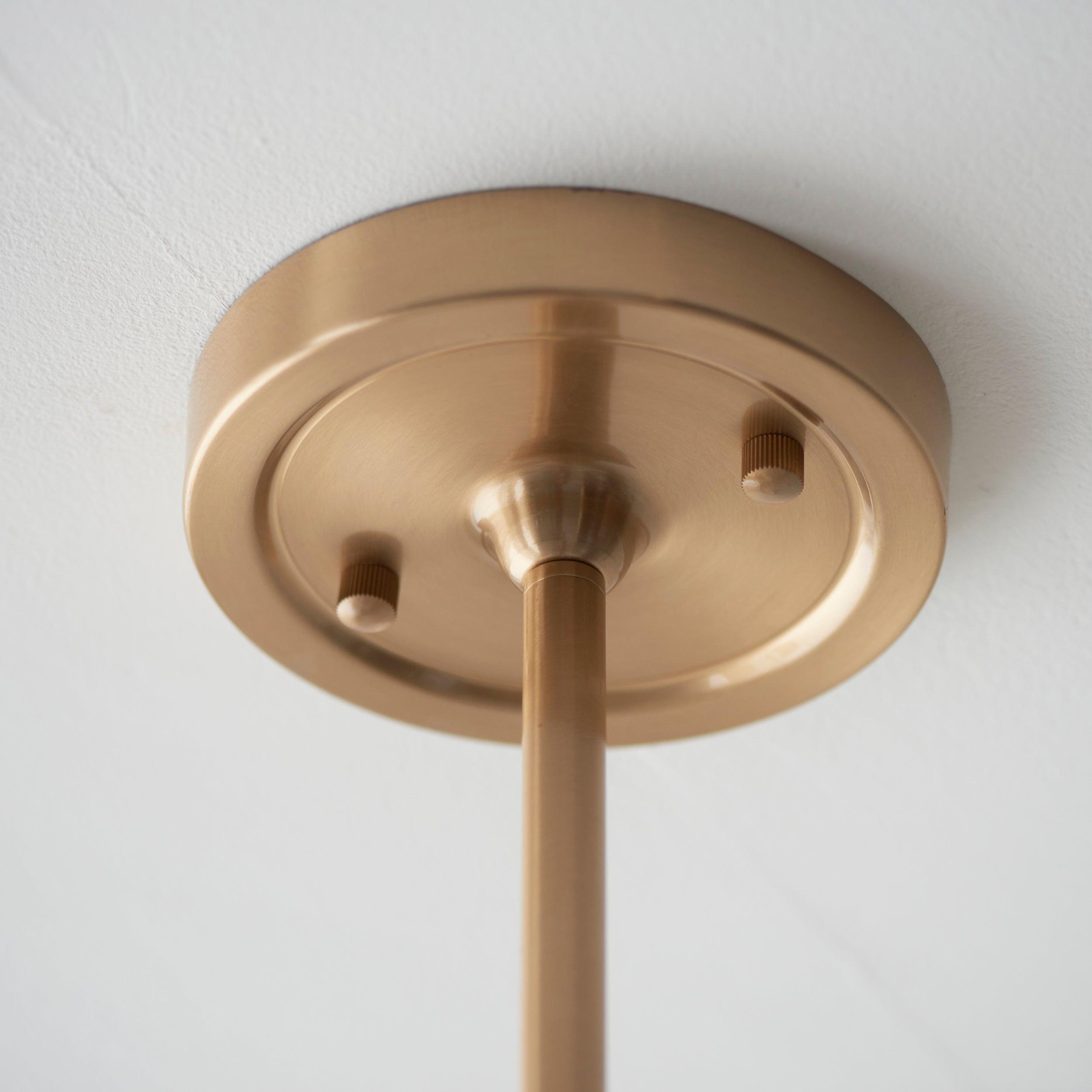 Santiago 4 Light Linear Brass Pendant Fitting