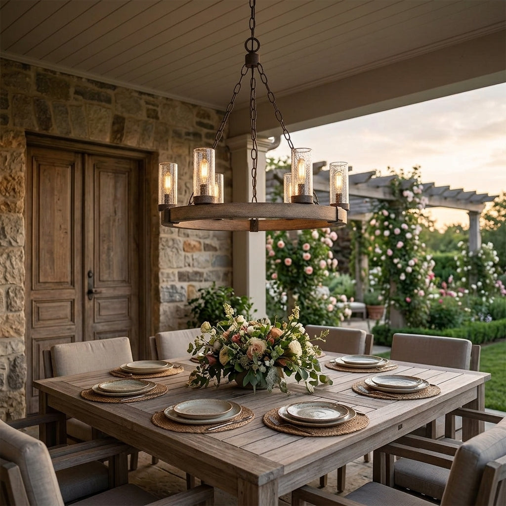 Hinkley Sawyer 6 Light Outdoor Chandelier
