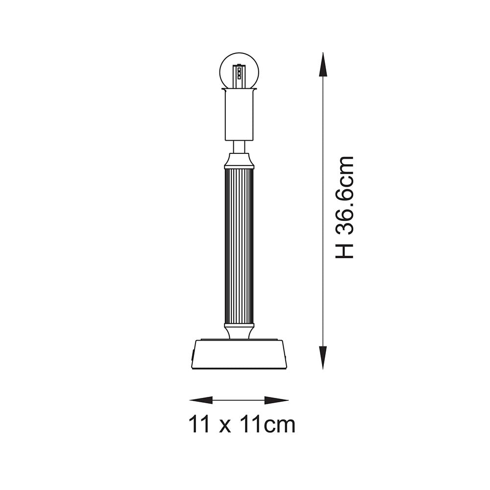 Trobridge Rechargeable Table Lamp Base — close-up detail