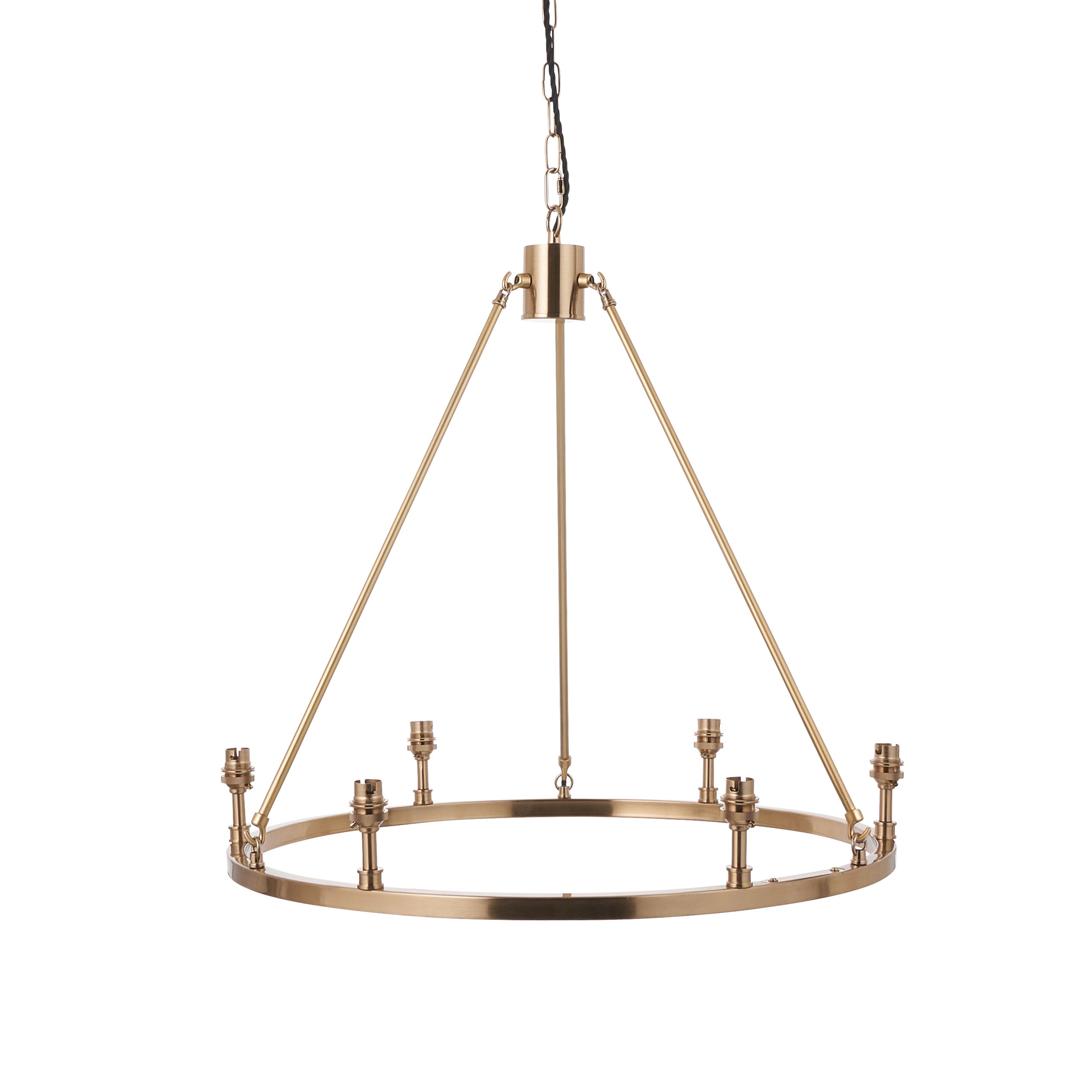 Endon Chester 6 Light Brass Ceiling Pendant