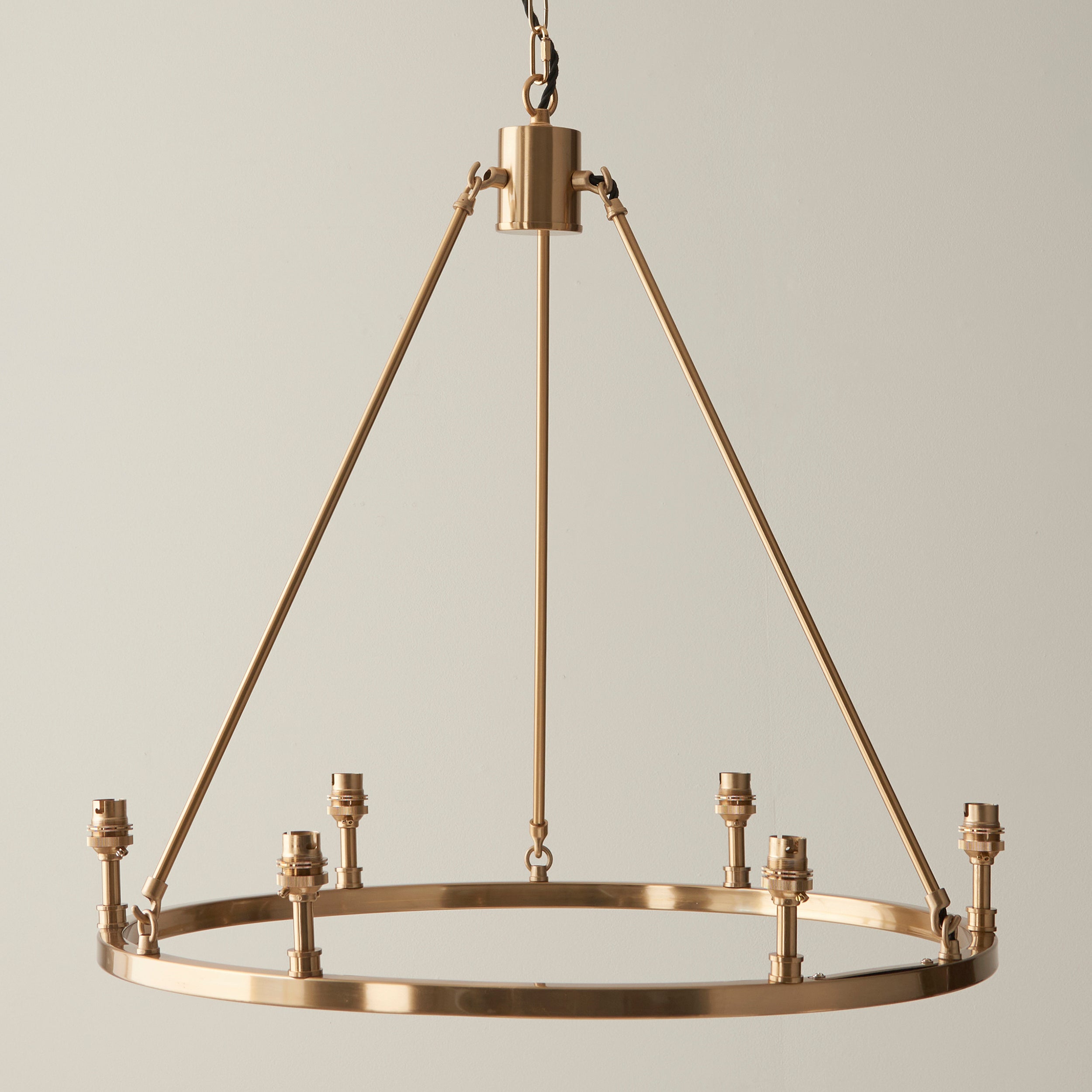 Endon Chester 6 Light Brass Ceiling Pendant